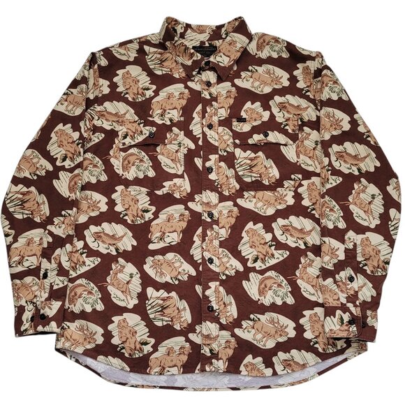 Filson Field Flannel Shirt Sorrel Horse/Wildlife Nature Mens Sz XXL NWT - Picture 1 of 10